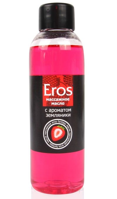 Массажное масло Eros fantasy с ароматом земляники - 75 мл. - Биоритм - купить с доставкой в Вологде