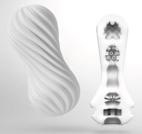 Мастурбатор FLEX Silky White с мягким рельефом - Tenga - в Вологде купить с доставкой