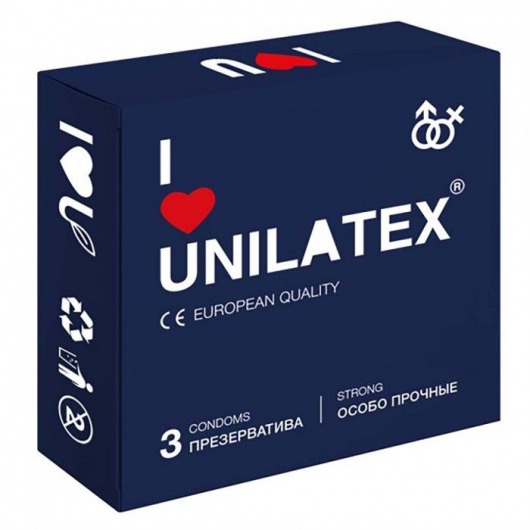 Ультрапрочные презервативы Unilatex Extra Strong - 3 шт. - Unilatex - купить с доставкой в Вологде