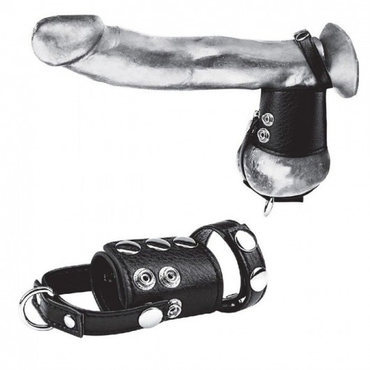 Кольцо на член и мошонку Cock Ring With 2  Ball Stretcher And Optional Weight Ring - BlueLine - в Вологде купить с доставкой