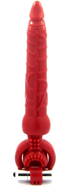 Красная вибронасадка с анальным стимулятором - ToyFa - в Вологде купить с доставкой