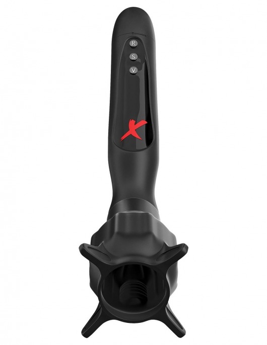 Чёрный вибростимулятор для головки члена с эффектом всасывания Vibrating Roto-Sucker - Pipedream - в Вологде купить с доставкой