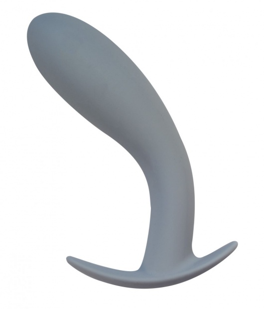 Серая анальная пробка Strong Force Anal Plug - 13,5 см. - Lola Games