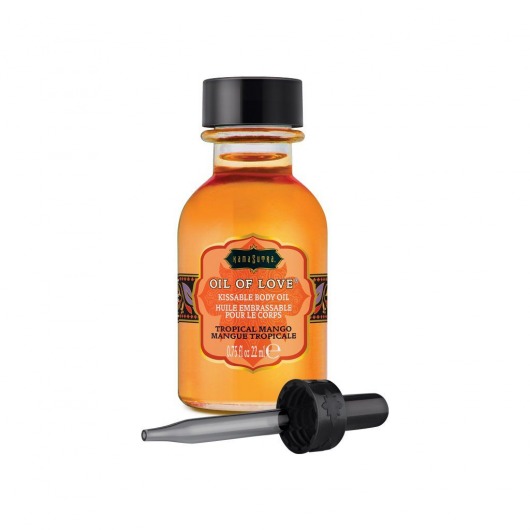 Масло для ласк с ароматом манго Oil of Love Tropical Mango - 22 мл. - Kama Sutra - купить с доставкой в Вологде
