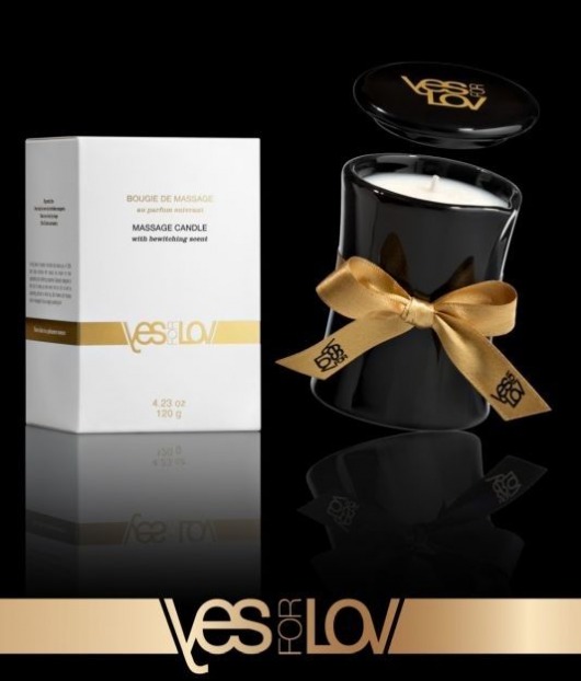 Массажная аромасвеча BEWITCHING MASSAGE CANDLE - 120 мл. - YESforLOV - купить с доставкой в Вологде