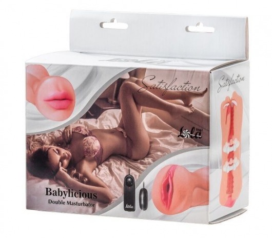 Двусторонний мастурбатор с вибропулей Satisfaction Babylicious - Lola Games - в Вологде купить с доставкой