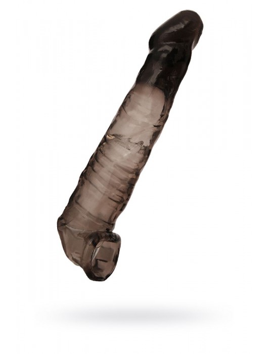 Чёрная насадка на пенис - 22,5 см. - ToyFa - в Вологде купить с доставкой