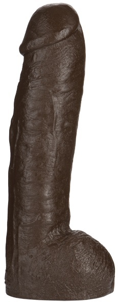 Большая насадка для трусиков Vac-U-Lock Realistic Hung - 31,7 см. - Doc Johnson - купить с доставкой в Вологде