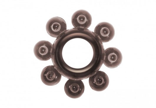 Чёрное эрекционное кольцо Rings Bubbles - Lola Games - в Вологде купить с доставкой