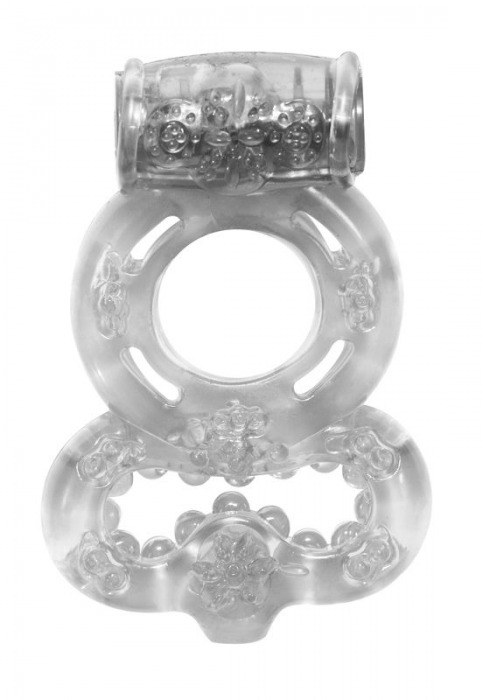 Прозрачное эрекционное кольцо Rings Treadle с подхватом - Lola Games - в Вологде купить с доставкой