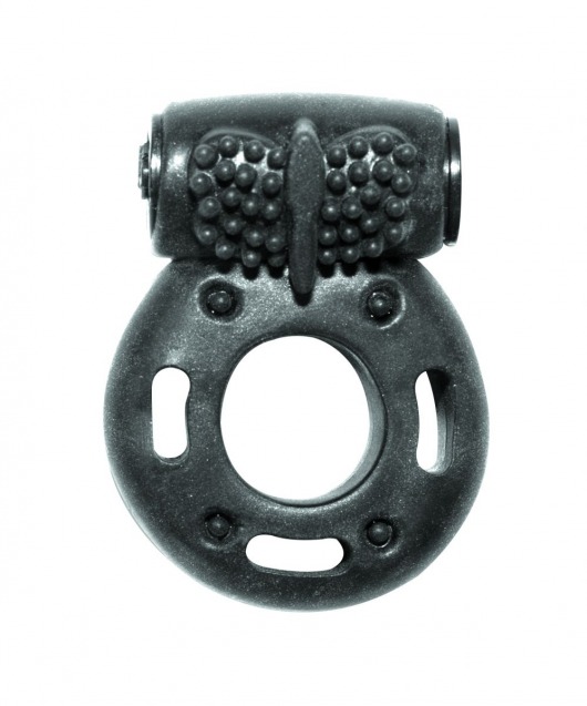 Черное эрекционное кольцо с вибрацией Rings Axle-pin - Lola Games - в Вологде купить с доставкой