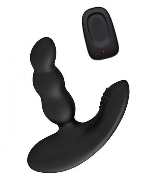 Черный силиконовый стимулятор простаты Levett Nitoc с пультом ДУ - Levett - в Вологде купить с доставкой