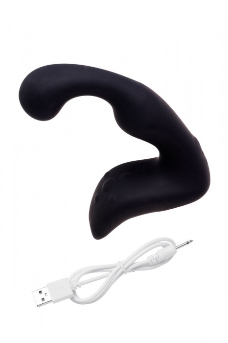 Чёрный изогнутый вибростимулятор простаты Erotist - Erotist Adult Toys - в Вологде купить с доставкой