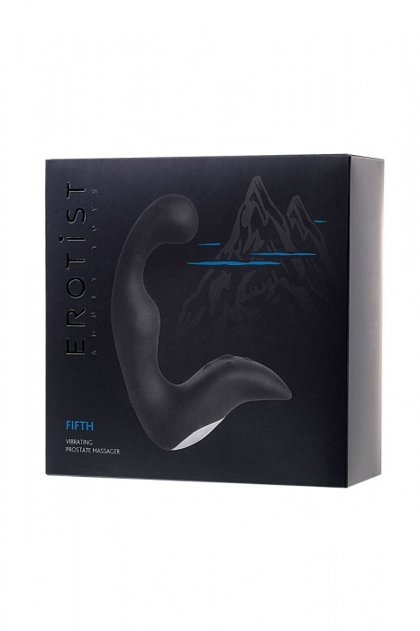 Чёрный изогнутый вибростимулятор простаты Erotist - Erotist Adult Toys - в Вологде купить с доставкой