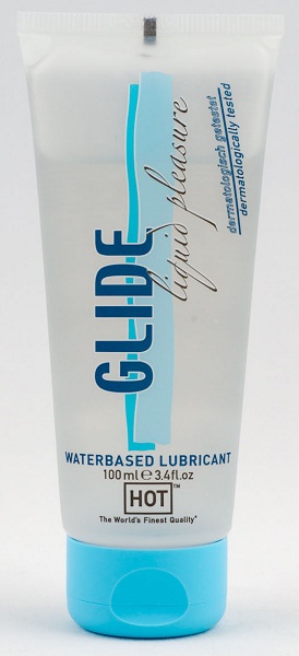 Интимная смазка на водной основе Glide - 100 мл. - HOT - купить с доставкой в Вологде