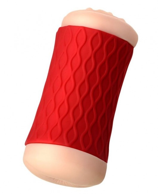 Двухсторонний мастурбатор JOS  NADIN в красном цилиндре - JOS - в Вологде купить с доставкой