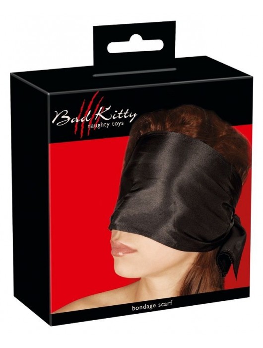 Широкая повязка-шарф на глаза Bad Kitty Bondage Scarf - Orion - купить с доставкой в Вологде