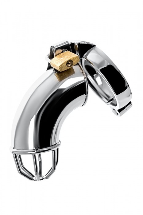 Серебристый мужской пояс верности TOYFA Metal - ToyFa - купить с доставкой в Вологде