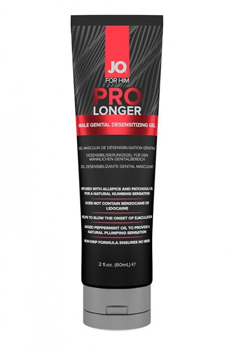 Гель-пролонгатор умеренного действия для мужчин JO Prolonger Gel – 60 мл. - System JO - купить с доставкой в Вологде