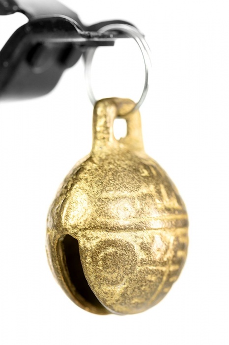 Черно-золотистые зажимы для сосков TOYFA Theatre - ToyFa - купить с доставкой в Вологде