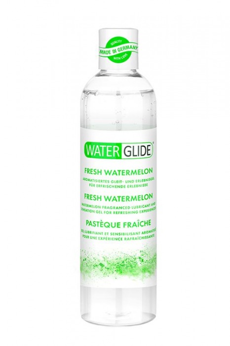 Лубрикант на водной основе с ароматом арбуза WATERGLIDE FRESH WATERMELON - 300 мл. - Waterglide - купить с доставкой в Вологде
