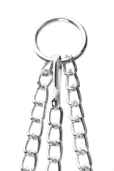 Черно-серебристые зажимы для сосков с кольцом для пениса TOYFA Metal - ToyFa - купить с доставкой в Вологде