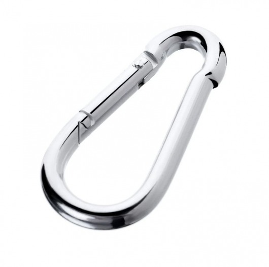 Серебристый карабин TOYFA Metal - ToyFa - купить с доставкой в Вологде