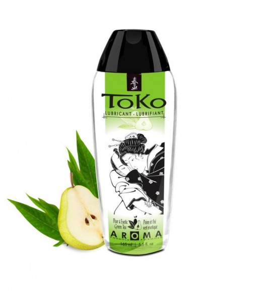 Интимный гель TOKO Pear   Exotic Green Tea с ароматом груши и зеленого чая - 165 мл. - Shunga - купить с доставкой в Вологде