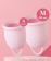 Набор из 2 розовых менструальных чаш Aura - HOT planet - купить с доставкой в Вологде Набор из 2 розовых менструальных чаш Aura - HOT planet - купить с доставкой в Вологде