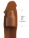 Коричневая насадка на член 2  Silicone X-tension - 20,3 см. - Pipedream - в Вологде купить с доставкой