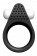 Чёрное эрекционное кольцо LIT-UP SILICONE STIMU RING 1 BLACK - Dream Toys - в Вологде купить с доставкой Чёрное эрекционное кольцо LIT-UP SILICONE STIMU RING 1 BLACK - Dream Toys - в Вологде купить с доставкой