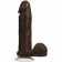 Коричневый фаллоимитатор The Realistic Cock 8” with Removable Vac-U-Lock Suction Cup - 20,57 см. - Doc Johnson купить с доставкой в интернет-магазине Orgasmix в Вологде Коричневый фаллоимитатор The Realistic Cock 8” with Removable Vac-U-Lock Suction Cup - 20,57 см. - Doc Johnson