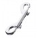Серебристый двухсторонний карабин TOYFA Metal - ToyFa - купить с доставкой в Вологде